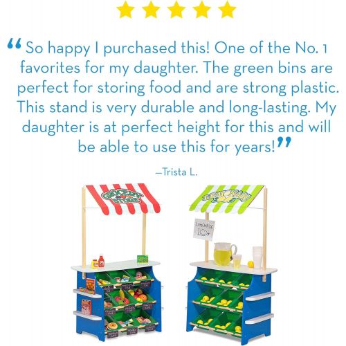  [아마존핫딜][아마존 핫딜] Melissa & Doug Grocery Store/Lemonade Stand (Play Food, Wooden Play Center, Portable Plastic Bins, Sturdy Construction, Great Gift for Girls and Boys - Best for 3, 4, 5, and 6 Year