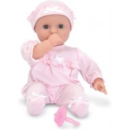 [아마존핫딜][아마존 핫딜] Melissa & Doug Mine to Love Jenna 12-Inch Soft Body Baby Doll, Romper and Hat Included, Wipe-Clean Arms & Legs, 12.5 H x 7.2 W x 4.7 L