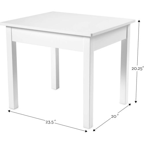  [아마존핫딜][아마존 핫딜] Melissa & Doug Solid Wood Table & Chairs (Sturdy Wooden Construction, 100-Pound Capacity, Easy to Assemble, 3-Piece Set, 20” W x 23.5” H x 20.5” L)