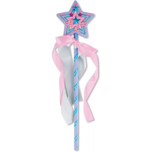  [아마존베스트]Melissa & Doug Decorate-Your-Own Wooden Princess Wand (Arts & Crafts, Shatterproof Mirror, Craft Kit & Keepsake)