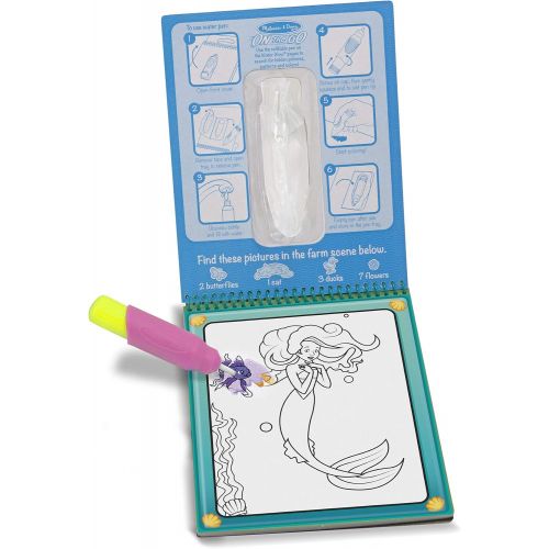  [아마존베스트]Melissa & Doug On the Go Water Wow! Fairy Tale (Reusable Water-Reveal Activity Pad, Chunky Water Pen)