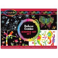 [아마존베스트]Melissa & Doug Scratch Art Deluxe Combo Set (Arts & Crafts, Hides Colors & Patterns, Easy to Use, Supplies for 16 Projects, 13.75” H x 9.75” W x 1.5” L)