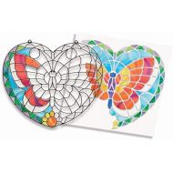 [아마존베스트]Melissa & Doug Stained Glass Made Easy Activity Kit, Arts and Crafts, Develops Problem Solving Skills, Butterfly, 140+ Stickers, 10.5 H x 10 W x 0.25 L, Multi-color