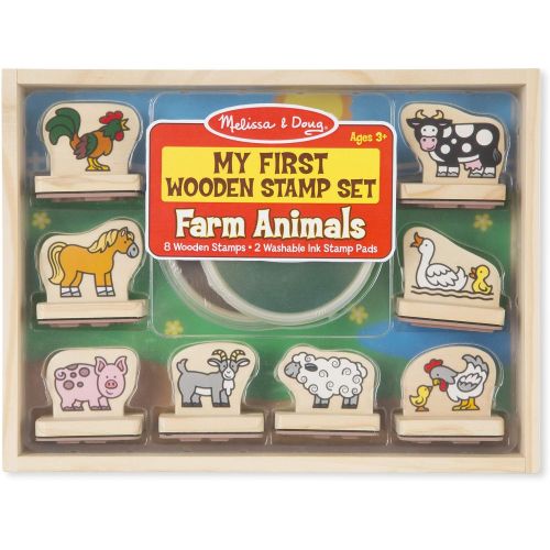  [아마존베스트]My First Wooden Stamp Set - Farm Animals