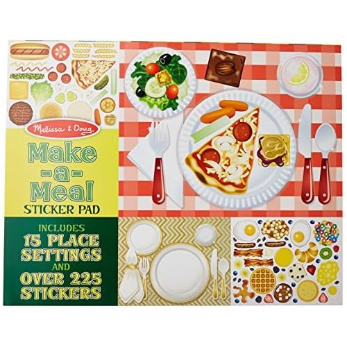  [아마존베스트]Melissa & Doug Sticker Pad - Make-a-Meal, 225+ Food Stickers