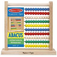 [아마존베스트]Melissa & Doug Abacus Classic Wooden Toy, Developmental Toy, Brightly-Colored Wooden Beads, 8 Extension Activities, 11.9 H x 12 W x 3 L