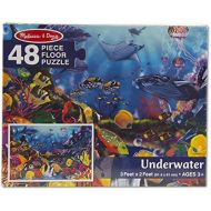 [아마존베스트]Melissa & Doug Underwater Floor Puzzle (Extra-Thick Cardboard Construction, Beautiful Original Artwork, 48 Pieces, 2′ × 3′)