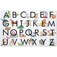 [아마존베스트]Melissa & Doug ABC Learn the Alphabet Floor Puzzle (Easy-Clean Surface, Promotes Hand-Eye Coordination,24 Pieces, 24” L x 36” W)