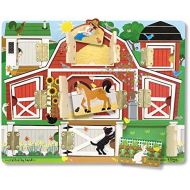 [아마존베스트]Melissa & Doug Hide & Seek Farm (Developmental Toys, Magnetic Puzzle Board, Sturdy Wooden Construction, 9 Pieces, 12” H x 9.4” W x 0.9” L)
