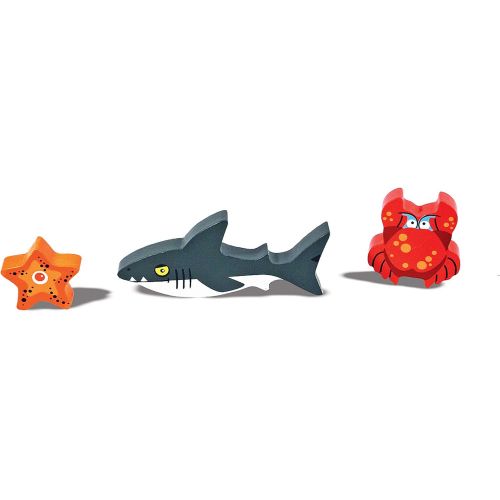  [아마존베스트]Melissa & Doug Sea Life Wooden Chunky Puzzle (7 pcs)