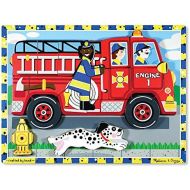 [아마존베스트]Melissa & Doug Fire Truck Wooden Chunky Puzzle (18 pcs)