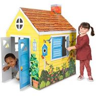 [아마존베스트]Melissa & Doug Country Cottage Indoor Playhouse (Role-Play Center, Sturdy Construction, Vibrant Exterior Artwork, 54” H x 39” W x 33.4” L)