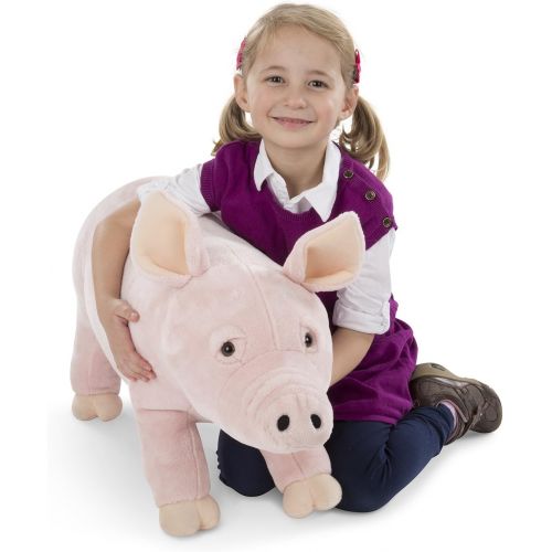  [아마존베스트]Melissa & Doug Giant Pig - Lifelike Stuffed Animal (over 2 feet long)