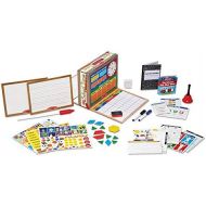 [아마존베스트]Melissa & Doug School Time! Classroom Play Set (Role-Play Center, Reusable Double-Sided Boards, Easy Storage Box, 150+ Pieces, 13.5” H x 10.5” W x 4” L)