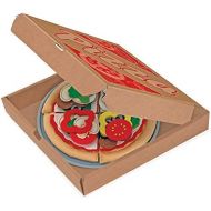 [아마존베스트]Melissa & Doug Felt Play Food Pizza Set (Pretend Play, Easy to Clean, Includes Play Ideas, 42 Durable Pieces)