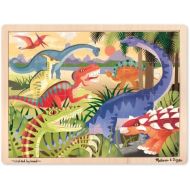 [아마존베스트]Melissa & Doug Dinosaurs Wooden Jigsaw Puzzle With Storage Tray (24 pcs)