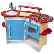 [아마존베스트]Melissa & Doug Cooks Corner Wooden Pretend Play Toy Kitchen