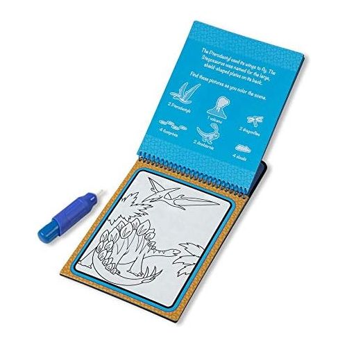  [아마존베스트]Melissa & Doug On The Go Water Wow! Activity Pad 3-Pack, Dinosaurs, Adventure, Animal (Reusable Water-Reveal Coloring Books)