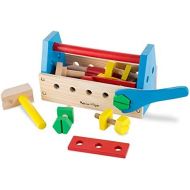 [아마존베스트]Melissa & Doug Take-Along Tool Kit Wooden Toy, Pretend Play, Sturdy Wooden Construction, Promotes Multiple Development Skills, 9.9 H x 5.5 W x 4.8 L
