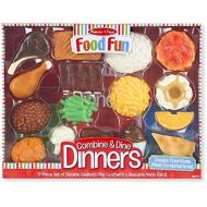 [아마존베스트]Melissa & Doug Combine & Dine Dinners, Pretend Play, Durable, Realistic Food Pieces, Dishwasher-Safe, 17-Piece Set, 11.5” H x 15.25” W x 2.75” L