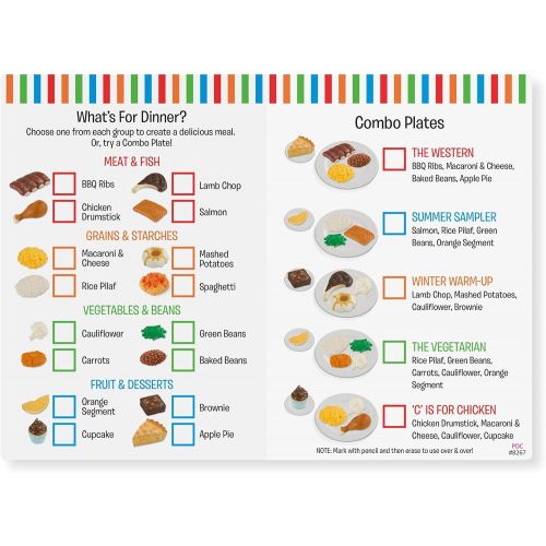  [아마존베스트]Melissa & Doug Combine & Dine Dinners, Pretend Play, Durable, Realistic Food Pieces, Dishwasher-Safe, 17-Piece Set, 11.5” H x 15.25” W x 2.75” L