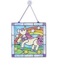 [아마존베스트]Melissa & Doug Stained Glass Made Easy Activity Kit, Arts and Crafts, Develops Problem Solving Skills, Unicorn, 70+ Stickers