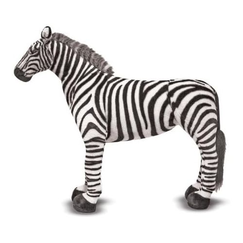  [아마존베스트]Melissa & Doug Giant Striped Zebra - Lifelike Stuffed Animal (nearly 3 feet tall)