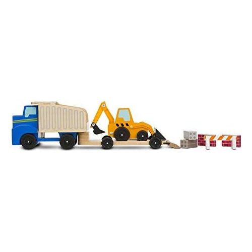  [아마존베스트]Melissa & Doug Dump Truck & Loader Wooden Play Set