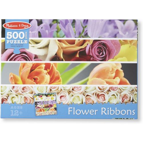  [아마존베스트]Melissa & Doug 500-Piece Flower Ribbons Jigsaw Puzzle