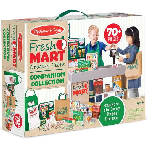 [아마존베스트]Melissa & Doug Fresh Mart Grocery Store Companion Collection (Play Sets & Kitchens, Multiple Role Play Items, Helps Develop Social Skills)