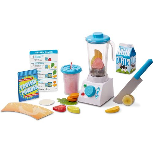  [아마존베스트]Melissa & Doug Smoothie Maker Blender Set (Helps Develop Motor and Social Skills, 24 Pieces)