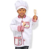 [아마존베스트]Melissa & Doug Chef Role-Play Costume Set (Pretend Play, Materials, Machine-Washable, 17.5” H x 24” W x 0.75” L)