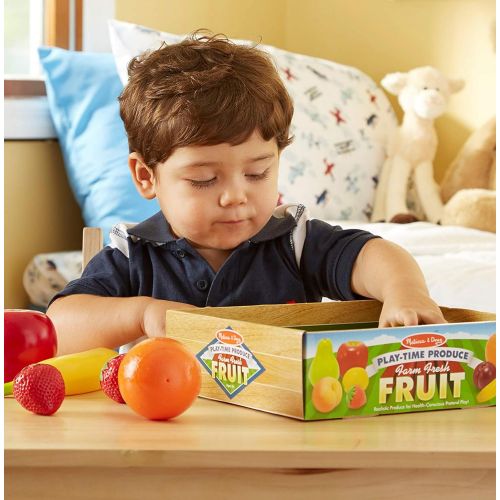  [아마존베스트]Melissa & Doug Play-Time Produce Set (Fruit, 9 Pieces, and Vegetables, 7 Pieces)