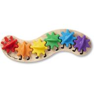 [아마존베스트]Melissa & Doug Rainbow Caterpillar Gear Toy With 6 Interchangeable Gears