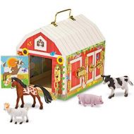 [아마존베스트]Melissa & Doug Latches Barn Toy (Developmental Toy, Helps Improve Fine Motor Skills, Painted Wood Barn, 10.5H x 7.5W x 10 L)