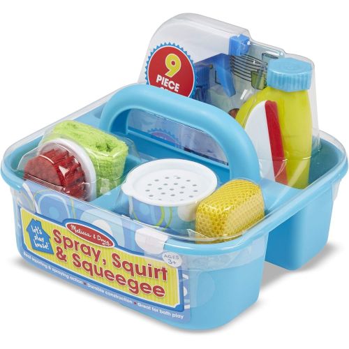  [아마존베스트]Melissa & Doug Spray, Squirt & Squeegee Play Set (Pretend Play Cleaning Set, Promotes Motor Skills, 8 H x 8 W x 8 L)