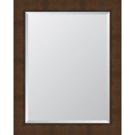 Melissa Van Hise MIR3762436 Scoop Montalcino Resin Frame Mirror Wall Decor, 4 1/4, Walnut