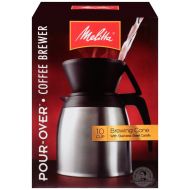 Melitta Pour-Over? Brewer 10 Cup Coffee Maker with Stainless Thermal Carafe