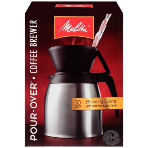  Melitta Pour-Over? Brewer 10 Cup Coffee Maker with Stainless Thermal Carafe