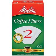 Melitta Super Premium #2 Cone Paper Filters White, 100 Count, 2 Pack by Melitta