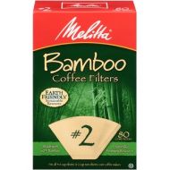 Melitta #2 Cone Bamboo Paper Coffee Filters, 80 Count, 2 Pack by Melitta