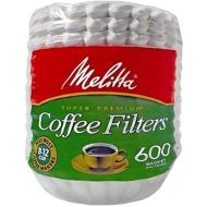 Melitta 600 Coffee Filters, Basket, Pack of 600, 8-12 Cups, White