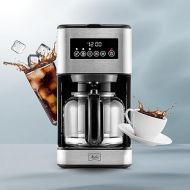 Melitta Aroma Tocco PLUS Hot Drip and Iced Coffee maker Programmable Stainless Steel Coffee Maker | 12-Cup Glass Carafe | LCD display, Touch-Screen Drip Coffee Machine with touch & Aroma control