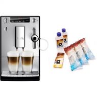 Melitta E 957-103 Kaffeevollautomat Caffeo Solo & Perfekt Milk (Cappuccinatore) silber + Melitta 6er Pflegeset
