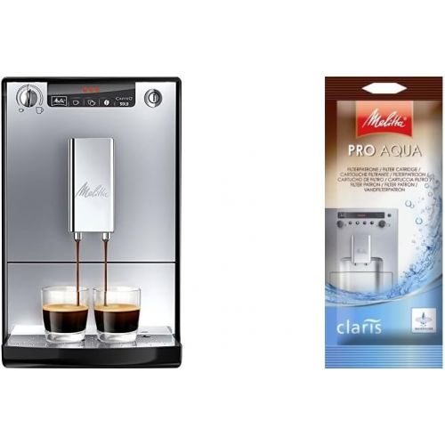  Melitta Caffeo Solo E 950Automatic Coffee Machine with Vorbrueh Function, Black/silver