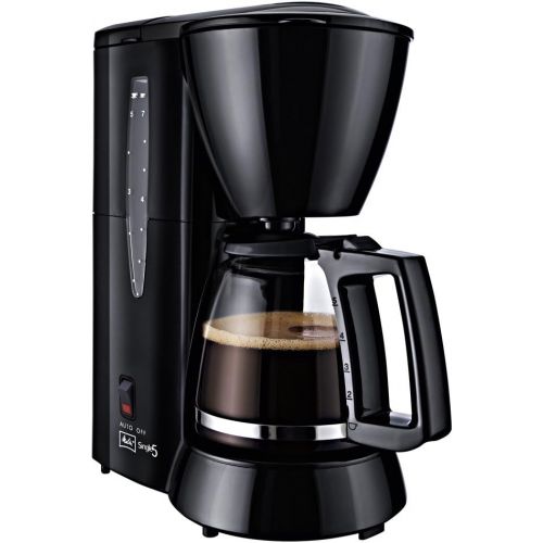  Melitta M 720-1/2 Single5 Kaffeefiltermaschine -Glaskanne mit Tassenskalierung -Tropfstopp schwarz