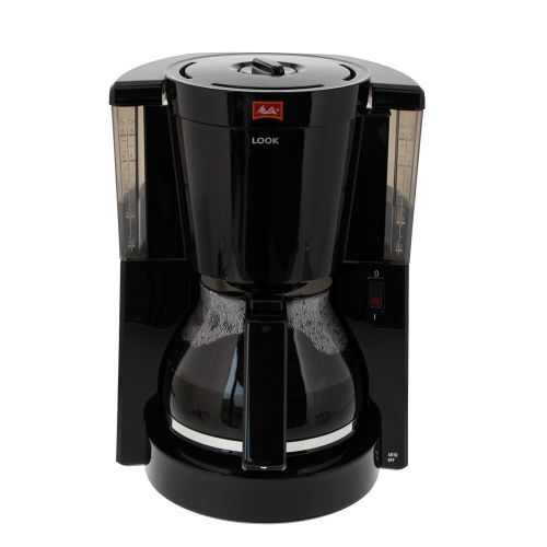 Melitta 1011-02 Look Kaffeefiltermaschine -Tropfstopp - Glaskanne schwarz