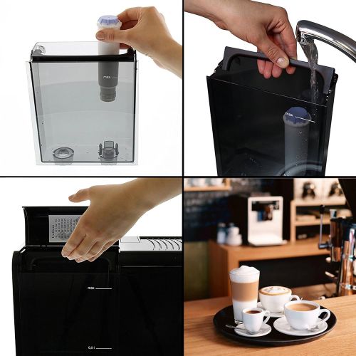  Besuchen Sie den Melitta-Store Melitta Caffeo Barista T Smart F830-101, Kaffeevollautomat mit Milchbehalter, Smartphone-Steuerung mit Connect App, One Touch Funktion, Silber/Schwarz