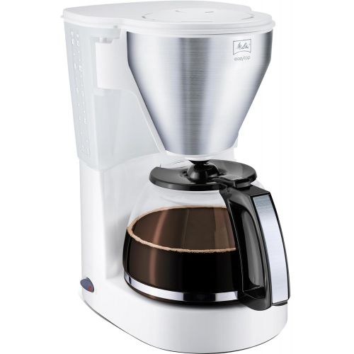  Melitta 1010-03 wh SST Easy Top Kaffeefiltermaschine -Tropfstopp -Schwenkfilter weiss/Edelstahl