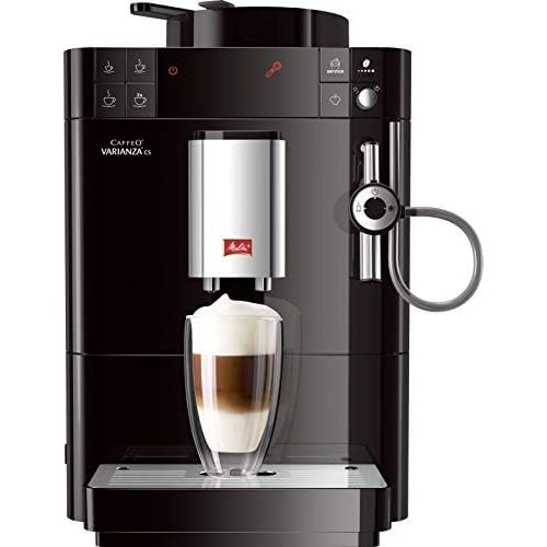  Melitta Caffeo Varianza CS F550-102, Kaffeevollautomat mit Auto-Cappuccinatore-System, Schwarz